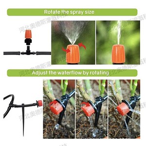 Connecteur d'irrigation goutte à goutte 1/2 pouce en plastique noir, kit d'arrosage pour plantes de jardin, flexible et facile à installer - Product Image 3