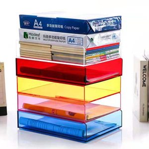 Giá để tài liệu acrylic 3 tầng JERY, khay đựng giấy A4, kệ để tài liệu, giá để đồ bằng acrylic cho văn phòng nhà ở - Product Image 6