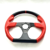 Volant de course universel en aluminium et cuir PU usiné CNC pour jeux de simulation de drift