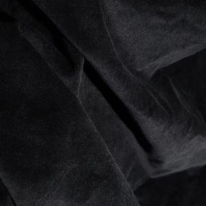 All'ingrosso tessuto di velluto di cotone 100% molto leggero tessuto di abbigliamento di colore nero - Product Image 1