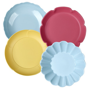 Five-color Floral Fruit Plate Plastic Durable Home Use Living Room <b>Coffee</b> <b>Table</b> Snack Display - Product Image 5