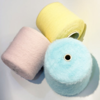 Feder garn Nylon Nerzgarn 1,3 cm Buntes Wimpern garn mit reichem Haar imitat