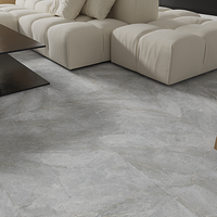 Carrelage en porcelaine imitation pierre gris perle 800x800mm, facile à nettoyer, imperméable, pour sol, mur, salon, hôtel