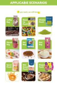 500 מותאם אישית/1000pcs מחזור מזון ziplock כיתה שקיות סטנד-אפ קפואים מאריזת פירות פלסטיק אריזות אננס מנגו - Product Image 5