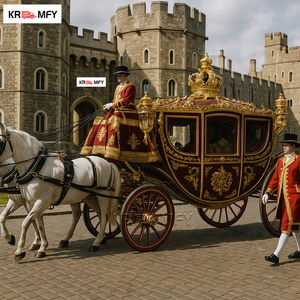 Carruaje de Caballos Eléctrico de Lujo para Exteriores, de Alta Calidad, Estilo Clásico, para Bodas Reales - Product Image 4