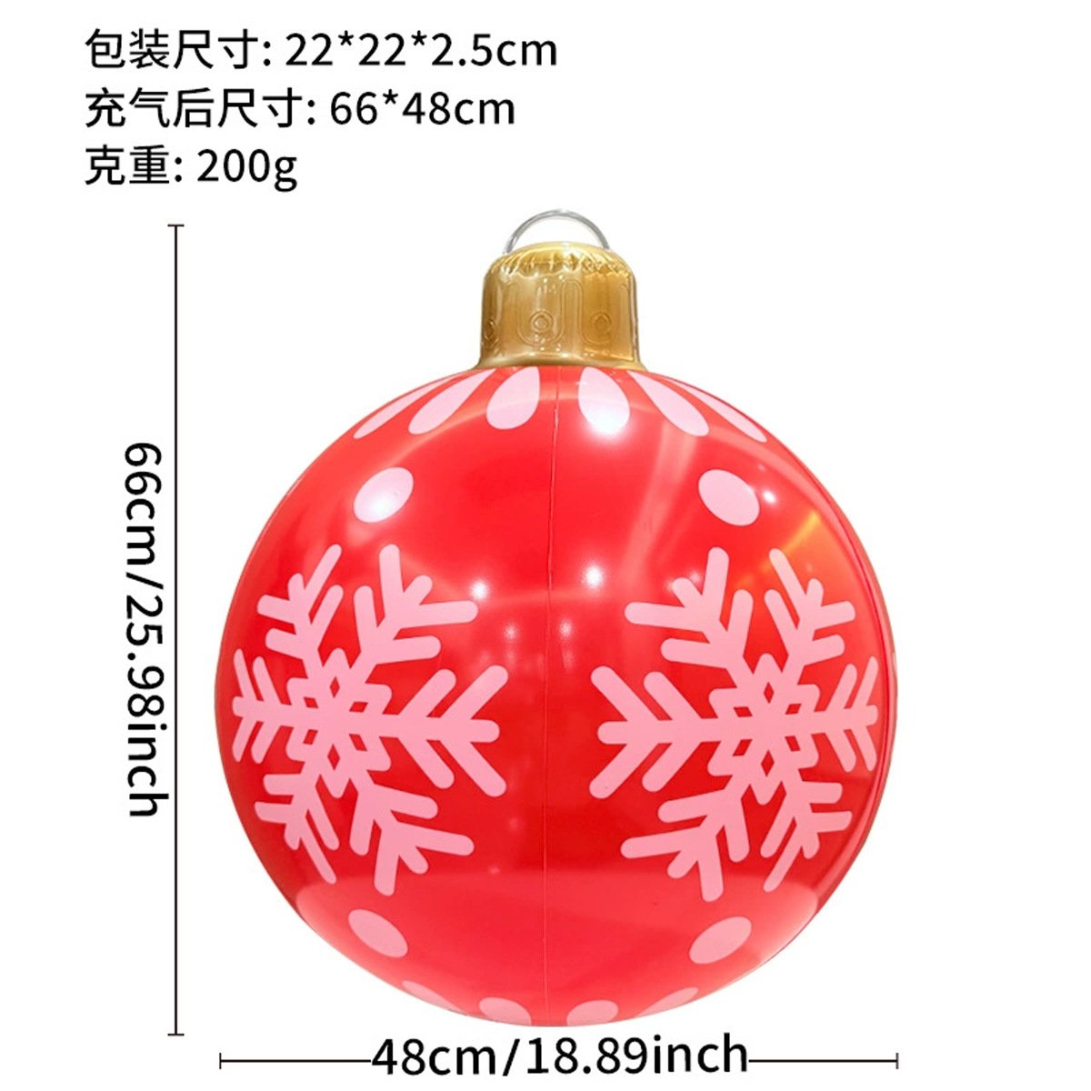 Flocons de neige rouges - Boules de Noël