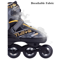 Patins à Roues Alignées Professionnels à Taille Réglable, Haute Qualité, Souples, pour Adultes et Enfants, Modèle TE-781