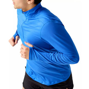 Personnalisé Dry Fit 65% Polyester 35% Spandex Manches Longues Performance Wicking Quarter Zip Pullover Activewear Sport Sweatshirt - Product Image 5