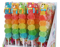 Lolly Stick Fruitige Cartoon Vorm Gummy Jelly Lolly Zacht Candy Lolly Multicolor Kids Candy Hoge Kwaliteit Gratis Monster