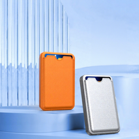 Banque d'alimentation sans fil magnétique 5000 mAh, porte-cartes en cuir PU, charge rapide 20W PD Type-C, chargeur portable