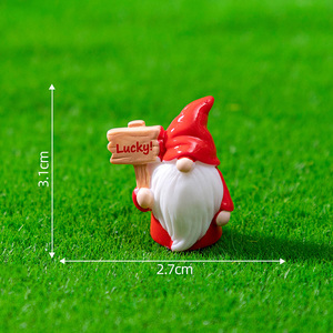 Ornamenti Decorativi da <span class=keywords><strong>Tavola</strong></span> Natalizi Statuina Gnomo Babbo Natale <span class=keywords><strong>in</strong></span> Miniatura Decorazione Festiva per le Feste Ornamento Artigianale Natalizio Gnomo <span class=keywords><strong>in</strong></span> Resina - Product Image 6