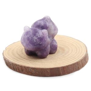 Natural Crystal Carving <strong>Pokemoned</strong> Bulbasaur Carved Crystal Carving Bulbasaur Stone Crafts for Home Decoration Gift - Product Image 6