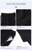 Pantalon Homme Personnalisé Service OEM Soie Glacée Décontracté Chic Été Écologique Séchage Rapide Voyage Pliable Faible Volume
