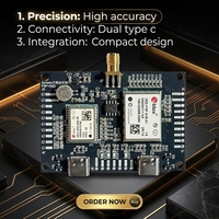 Papan GNSS RTK Shenglianxin ZED-F9P dengan Antena Eksternal Presisi Tingkat Sentimeter