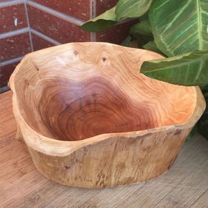 Venta al por mayor ensaladera tallada a mano y cuenco de fruta 5-9 pulgadas cuenco de madera natural para la decoración del hogar y la fiesta - Product Image 1