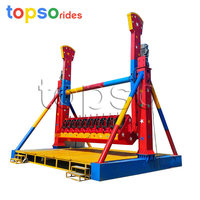 Chine parc d'attractions manèges adulte jeu de plein air attraction palpitante 360 degrés rotatif espace voyage haut Spin Ride Topso manèges
