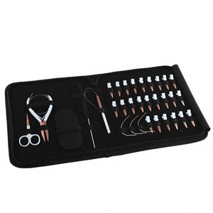 Hair Extension Tools kit Nano Micro Link Beads Crimping Remover Plier Pulling <b>Hook</b> & loop Tool Styling scissor & Sectioning <b>Clip</b> - Product Image 1