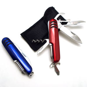 سكين جيب متعدد الوظائف 7 في 1 من الفولاذ المقاوم للصدأ، سكين قابل للطي للتخييم في الهواء الطلق والأعمال اليدوية والتصنيع حسب الطلب - Product Image 2