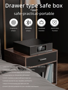 Coffre-fort portable de luxe KENRONE avec serrure à combinaison pour bijoux, tiroir, armoire, coffre-fort <span class=keywords><strong>secret</strong></span> pour la maison - Product Image 6