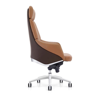 Fauteuil de bureau pivotant en cuir, grand format, confortable, pour manager, patron, usage domestique ou professionnel, idéal pour les longues sessions de travail sur ordinateur