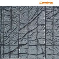 (3 Piezas) Lona Negra para Camión de Plataforma con Bolsas de Aire/Paracaídas - Vinilo de 14 oz en la Parte Superior y 6' de Caída con Pieza Final de 20' x 20' y Pieza Central de 20' x 18'