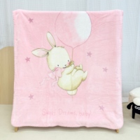 Couverture Bébé Européenne à Bordure Espagnole, Super Douce et Moelleuse, 2 Plis, Grande Taille, pour Enfants, Prix de Gros, Faible MOQ