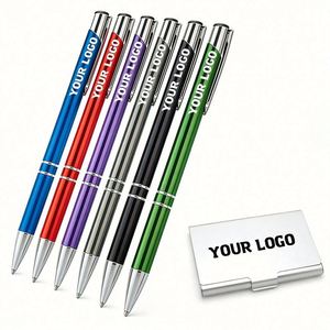 Promotional <b>Gift</b> <b>Pen</b> with Business Logo Custom Metal Ball Aluminum Alloy Ballpoint <b>Pens</b> Wholesale Ballpen - Product Image 1