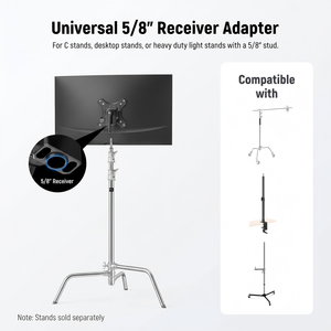 Adattatore per Montaggio Monitor FOCUS 360 °   Attacco Rapido Arca Rotante, Ricevitore da 5/8'' per Monitor da Campo, C-Stand e Schermo <span class=keywords><strong>TV</strong></span> - Product Image 5