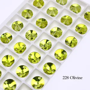 Dongzhou Crystal Flatback Rivoli Rhinestone Sew On Crystal Wholesale Rhinestone Crystal Beads For Garment Diy Sewing Accessories