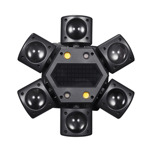 Mini Proyector de Luz LED de Seis Brazos, Efecto de Luz Estroboscópica Láser RG, Luz de Discoteca, Iluminación de Escenario para Fiestas, Bares y Clubes - Product Image 2