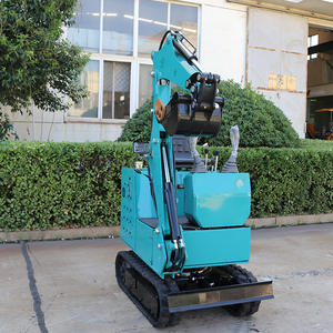 Excavadora sobre orugas grande, vehículo de ingeniería de zanjas agrícolas, sitio de operación de movimiento de tierras municipal, retroexcavadora - Product Image 6