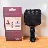 Mini Lampe Clip Portable Tofu pour Photographie, Lumière d'Appoint RGB Rechargeable LED pour Vidéo, Vlog, Téléphone, Appareil Photo, Selfie, Intensité Réglable