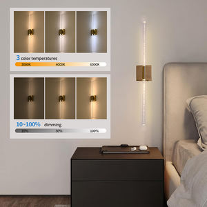 โคมไฟติดผนังแบบชาร์จไฟได้ ชุด 2 ชิ้น ใช้แบตเตอรี่ - ไฟติดผนังไร้สายสำหรับห้องนอนและห้องนั่งเล่น โคมไฟติดผนังสไตล์โมเดิร์น - Product Image 3