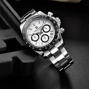 Montre Pagani PD-1644 Panda Style Luxe Chronographe Quartz Calendrier en Acier avec Cadran en Verre et Affichage à Aiguilles pour Hommes - Product Image 6