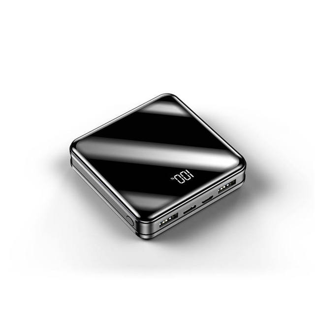Best Selling Unique 2025 Trending Technology 10000mAh Number Display Products Sharing Portable Square Shape Mini Powerbank
