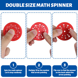 Nhiều màu nhựa sự kiện Toán Học <span class=keywords><strong>Fidget</strong></span> Spinners Trò chơi đồ chơi thú vị cho bé trai và bé gái nhân trò chơi toán học - Product Image 6