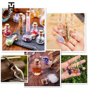 Mini Botellas de los Deseos de 5ml-25ml |   Vasos de Vidrio Transparente con Tapones de Corcho, Personalizables - Product Image 3