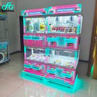 Machine à griffes commerciale avec accepteur de billets, machine d'arcade attrape-figurines en peluche certifiée UL pour le secteur du jeu
