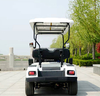 Voiturette de golf électrique abordable 4 places, chariot de golf alimenté par batterie au lithium 48V