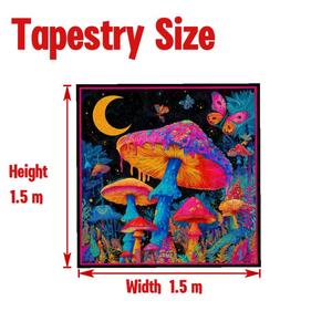 Tapiz UV, Tapiz <span class=keywords><strong>de</strong></span> Pared, Decoración UV, Telones <span class=keywords><strong>de</strong></span> Fondo Psicodélicos, Decoración para Fiestas o Habitaciones - Product Image 2
