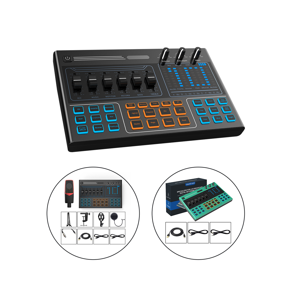 Студийная запись, трансляция в реальном времени, пение, игровой усилитель, миксер, плата, аудио миксер, звуковая карта