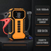 14.8V 8000mAh 1000A Jump Starter Mobil Dengan Kompresor Udara USB 5V/2A Daya Pemantik Rokok untuk Kendaraan Bensin 3.5L