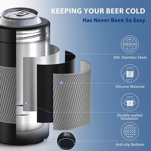 3 in 1 açık parti içecekler soğuk tutmak paslanmaz çelik bira kutu soğutucu tutamağı şişe - Product Image 3
