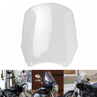 Kit pare-brise carénage de phare fumé 15 "pour moto Harley Dyna Super Glide FXDXT Street Bob FXBB FXR FXDB Style Club