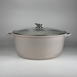 Panela de Sopa Antiaderente de Alumínio 44cm, Panela de Caldo de Cerâmica e Aço Inoxidável - Product Image 1