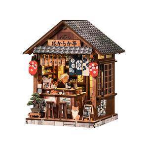 Yiran Izakaya Maison Miniature 1:48 Modèle en Bois à Assembler Soi-même Serre-livres Décoratif Jouet Puzzle - Product Image 1