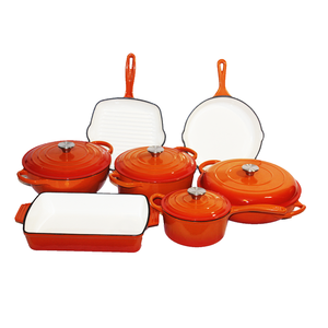 Batterie de cuisine <span class=keywords><strong>en</strong></span> vente <span class=keywords><strong>en</strong></span> gros Marmite <span class=keywords><strong>en</strong></span> <span class=keywords><strong>fonte</strong></span> à induction rouge Casserole <span class=keywords><strong>en</strong></span> <span class=keywords><strong>fonte</strong></span> <span class=keywords><strong>émaillée</strong></span> antiadhésive pour le <span class=keywords><strong>four</strong></span> Sets de marmites - Product Image 6