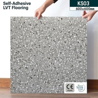 Revêtement de sol en vinyle PVC auto-adhésif antidérapant 60x60cm, épaissi, résistant à l'usure, imperméable, design européen uni, pour bureau et hôpital
