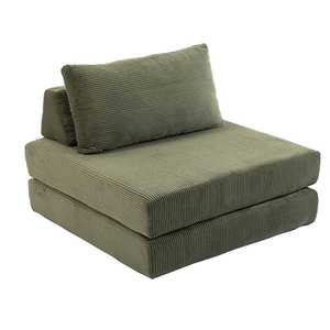 Multi-Functional Foldable Corduroy <b>Sofa</b> <b>Bed</b> Compression Packed Modular Sleeper <b>Sofa</b> One Seat <b>Small</b> Spaces Hospital School Hotel - Product Image 4