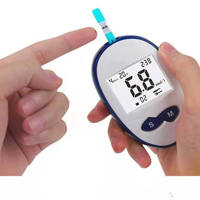 Kit de Monitor de Glucosa en Sangre Automático para el Hogar con 50 Tiras Reactivas, 50 Lancetas y Pluma de Punción Sanguínea para Control de Salud en Casa